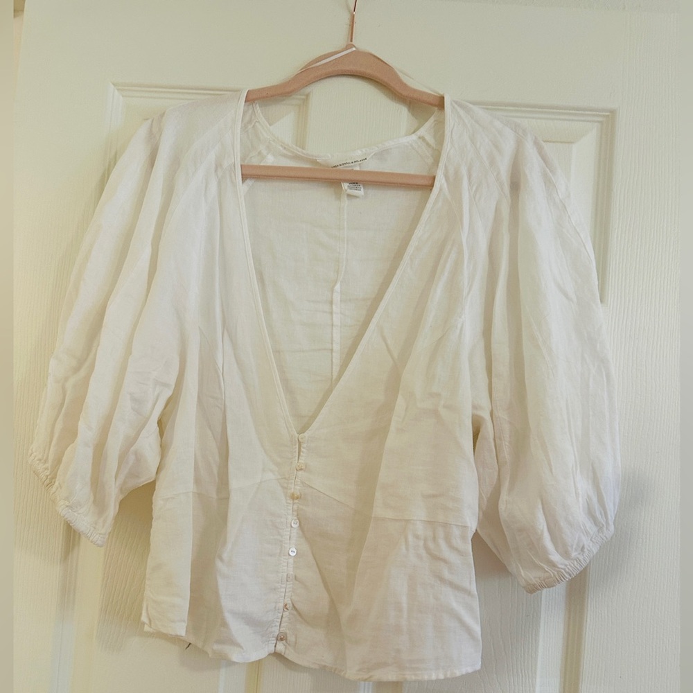 H&M Puff Sleeve Crop Top